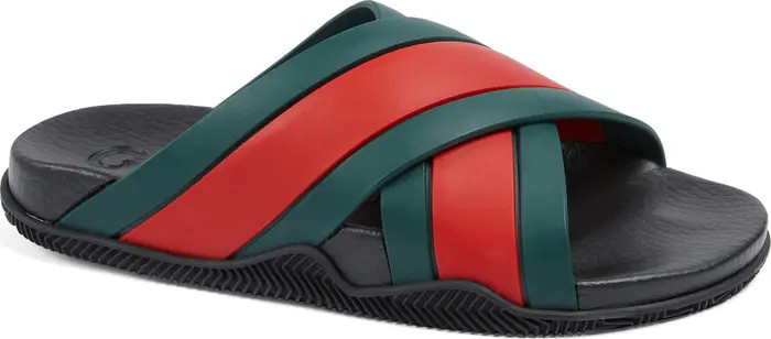 Agrado Web Stripe Slide Sandal | Nordstrom