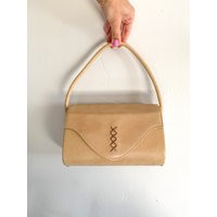 Vintage Tan Leather Bag - Small Shoulder Bag, Simple Purse, Minimal | Etsy (US)