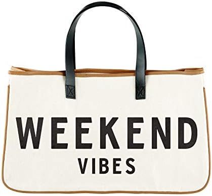 Creative Brands Hold Everything Tote Bag, 20" x 11", Weekend Vibes | Amazon (US)
