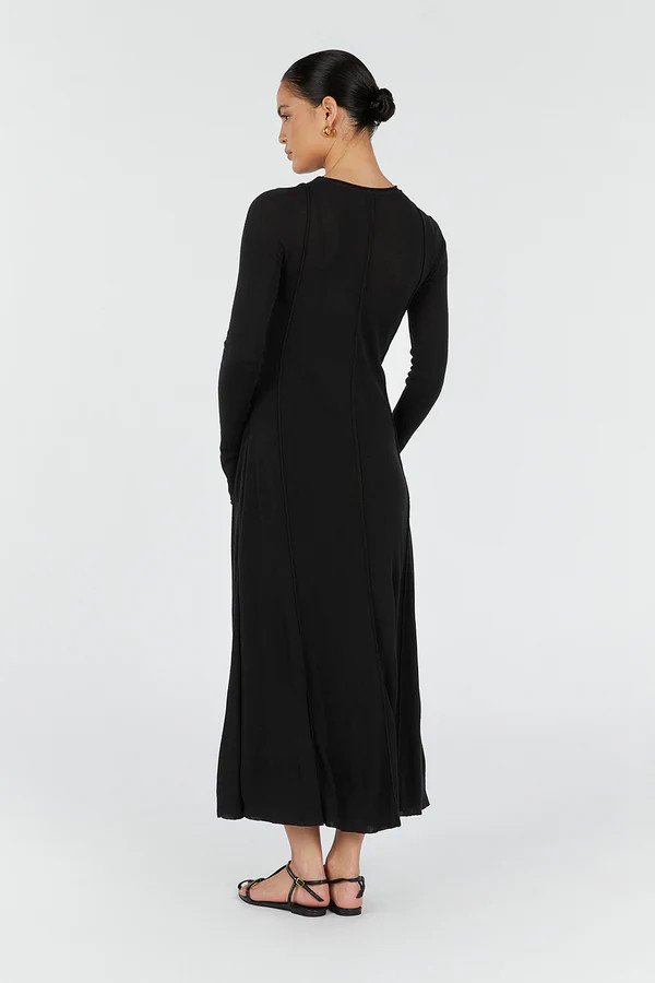 PARKER BLACK LONG SLEEVE DRESS | DISSH