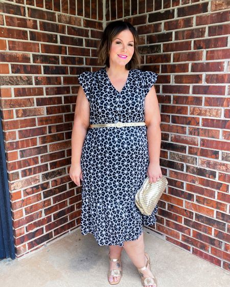 Walmart or J.Crew? This eyelet dress has so much detail and looks so expensive but it’s a $30 Time and Tru dress from Walmart! EVEN BETTER? It comes in both regular sizing, and as a plus size dress up to 4X. 🙌🏻 An awesome wedding guest dress or graduation dress. Also comes in white for the brides to be! I’m in the XL. 

#LTKover40 #LTKfindsunder50 #LTKplussize