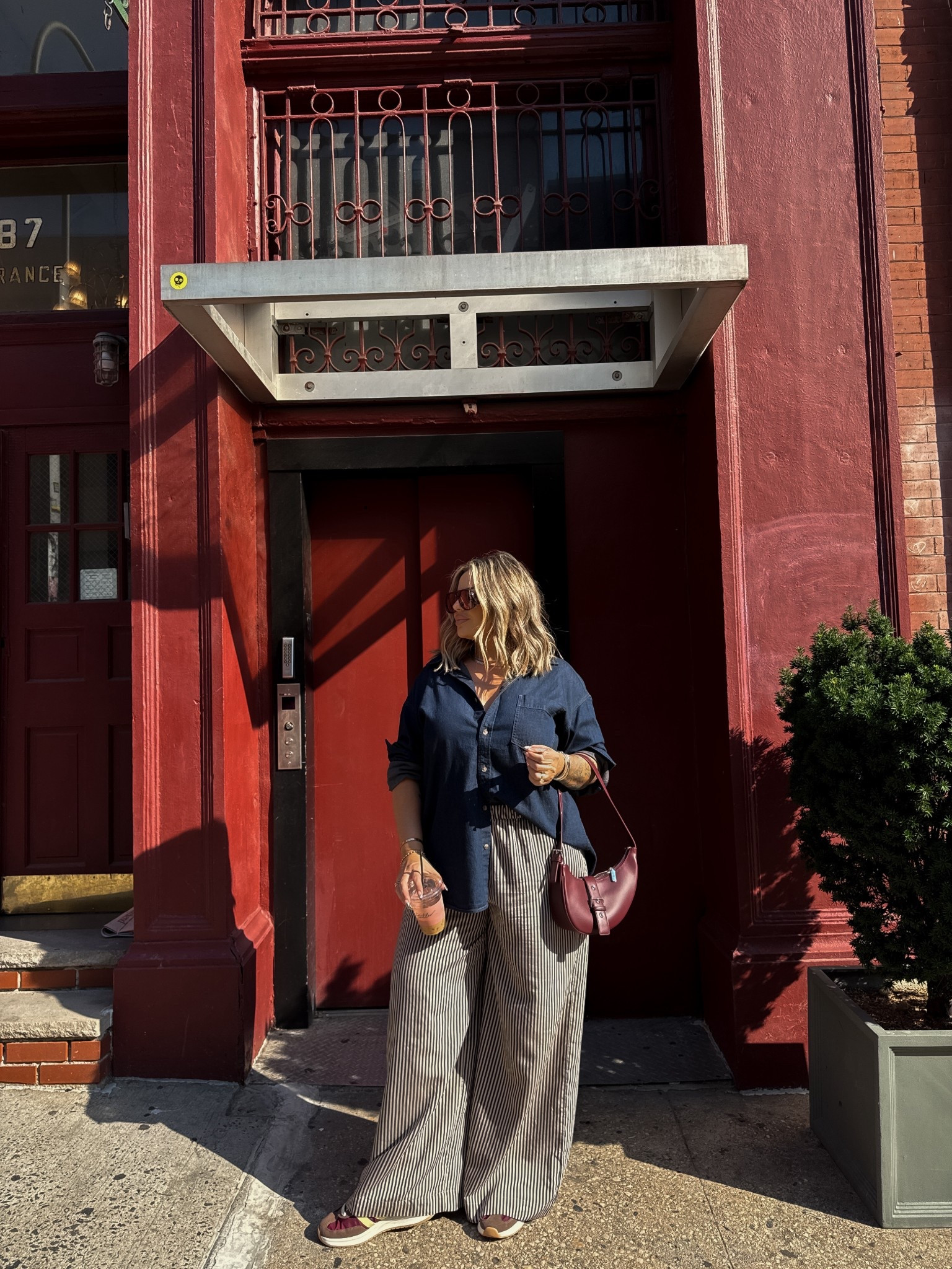 Top L - oversized fit 
Pants xl but needed L they were very baggy !
Sneakers are super comfy did a lot of walking around New York today and these were great. TTS 
#adidas #zara #aritzia 

#LTKMidsize #LTKNYFW #LTKFindsUnder100