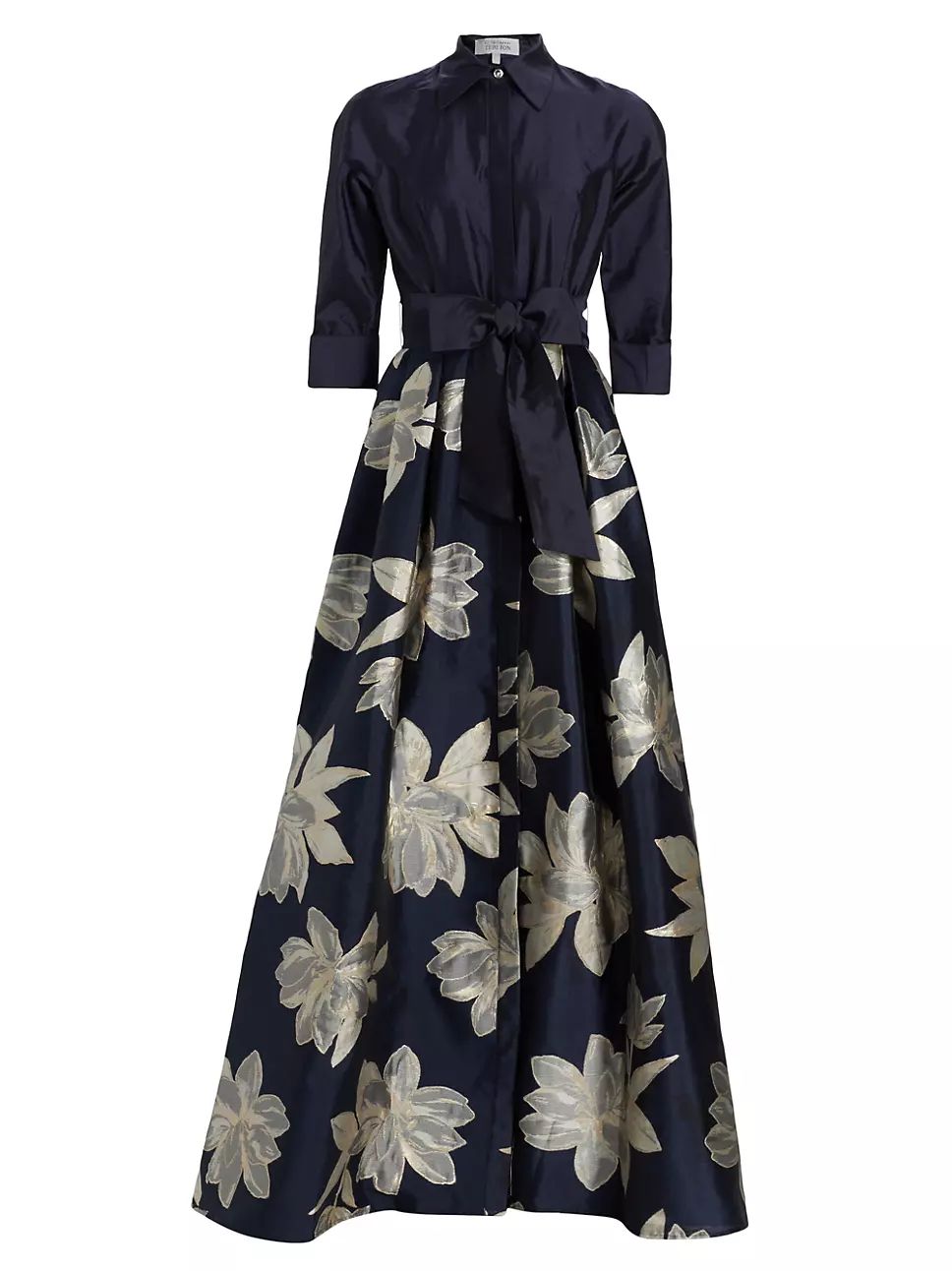 Shirtwaist Floral Jacquard Gown | Saks Fifth Avenue