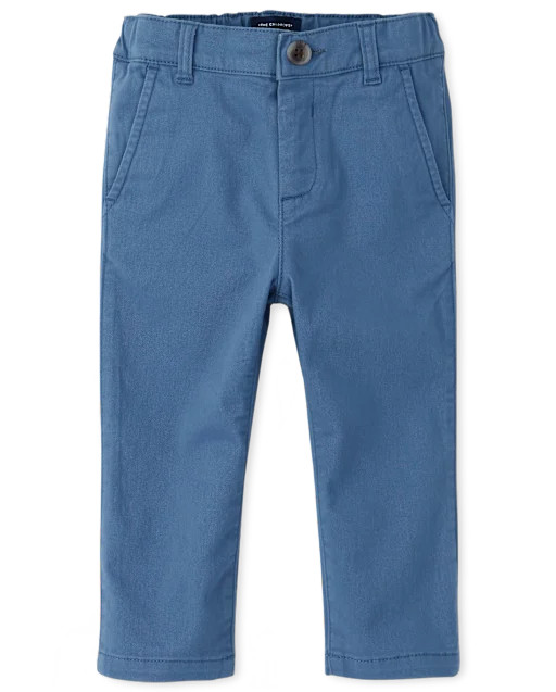 Baby And Toddler Boys Uniform Stretch Skinny Chino Pants - Blue | The Children's Place
