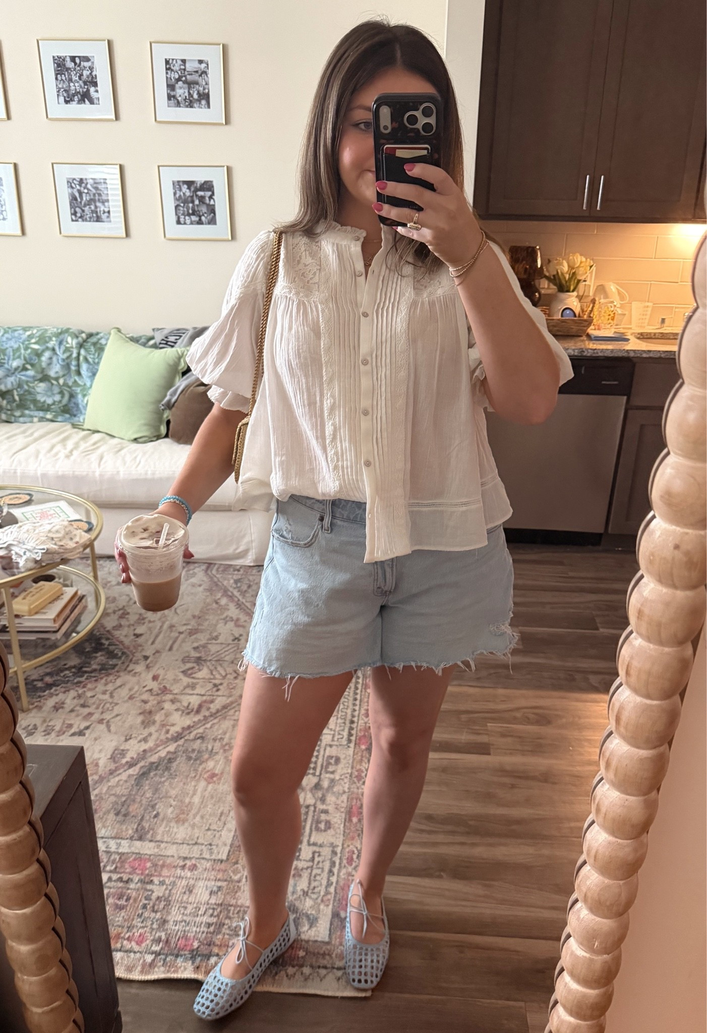 Bday OOTD🥳 Loving these flats from Amazon as a pop of color! Top is Zara this season🩵 Spring outfit, Abercrombie, Zara, Amazon

#LTKootd