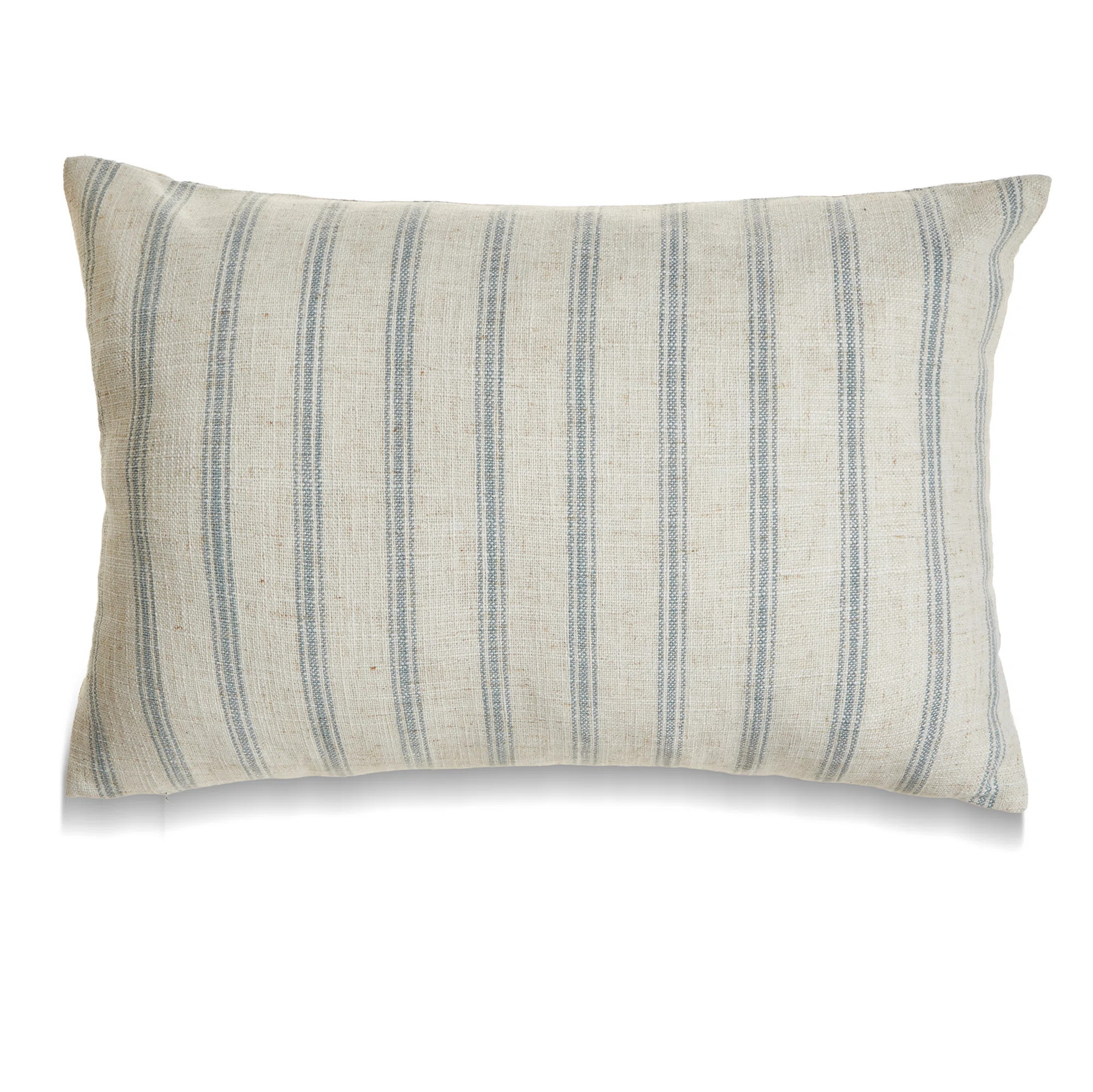 French Stripe Striped Linen Reversible Pillow Cover | Wayfair North America
