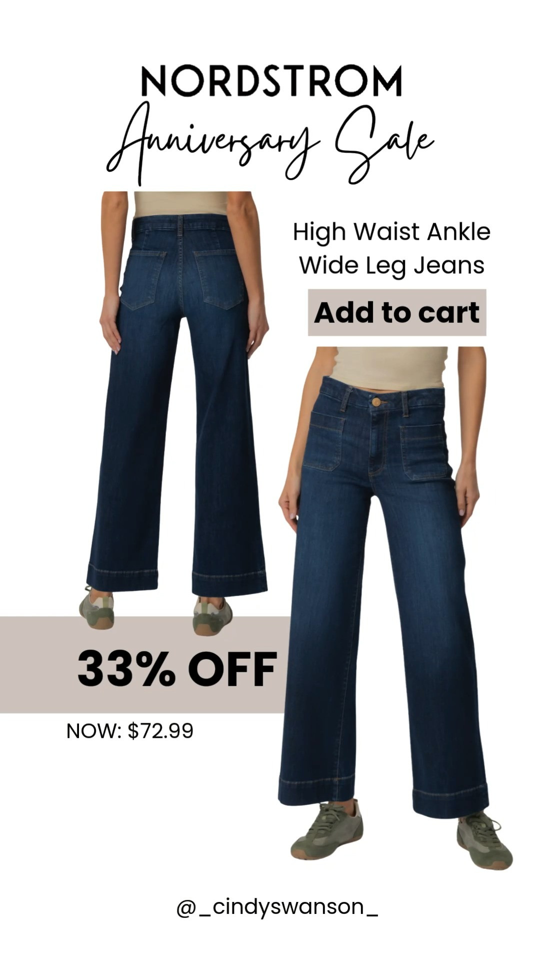 These high-waist ankle wide leg jeans are one of my favorite denim finds from the Nordstrom Anniversary Sale! The flattering high rise, ankle length, and easy wide-leg fit make them perfect with sneakers now and booties later. At 33% off, they’re a great wardrobe staple.

💡 LTK MADE EASY
❤️ Heart = Support my posts!
🔖 Save = Get sale & restock alerts
📋 Lists = Keep favorites organized
📲 Share = Send lists and products to a friend. Hello, Christmas List!
💬 Comment = Ask me anything about what I’m wearing.:-) 

 #LTKootd #LTKOver40 #LTKSaleAlert