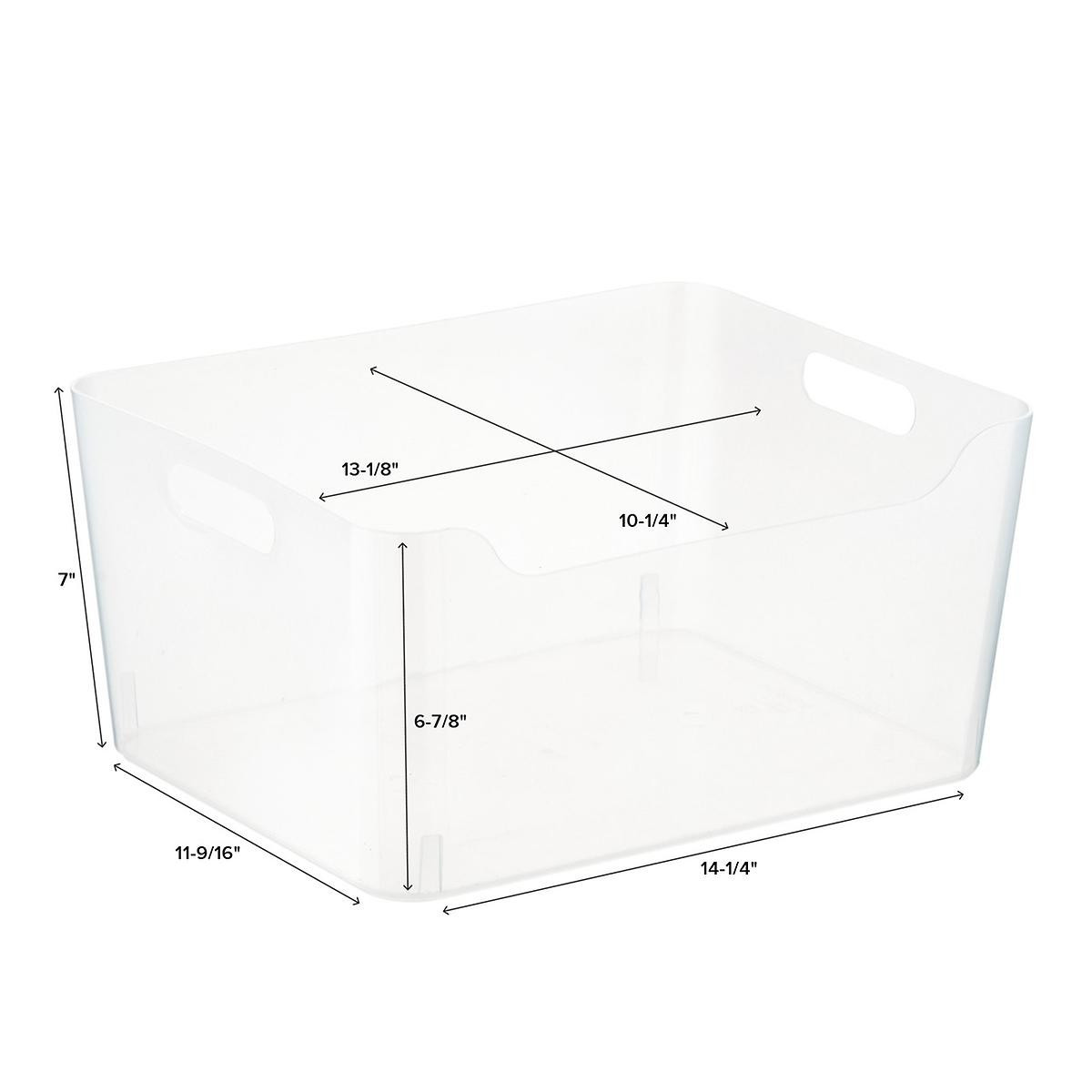 Clear Plastic Storage Bins with Handles | The Container Store