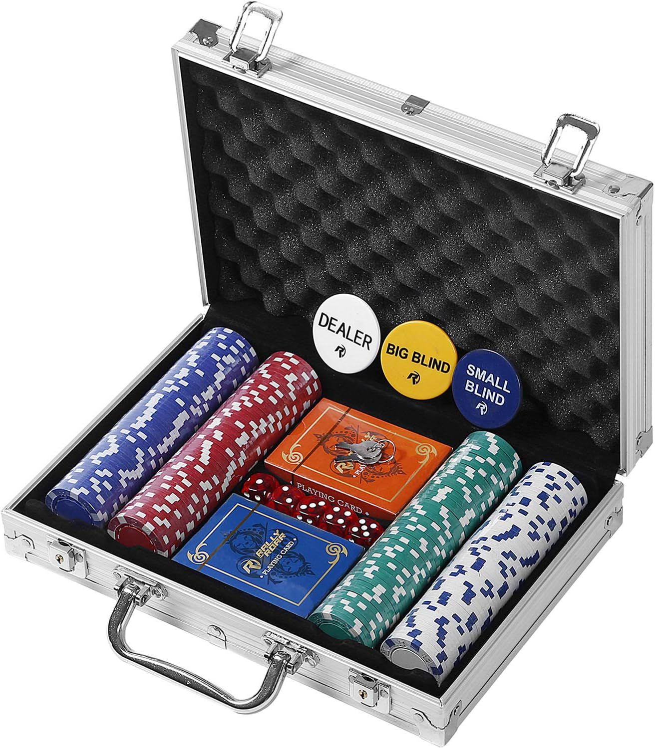 Rally & Roar Professional 200, 300 or 500 Chips (11.5g) Poker Set with Case - 3 Options - Complet... | Amazon (US)