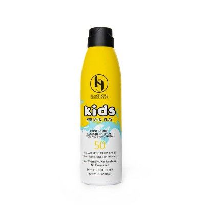 Black Girl Sunscreen Kids' Spray & Play Sunscreen - SPF 50 - 6oz | Target