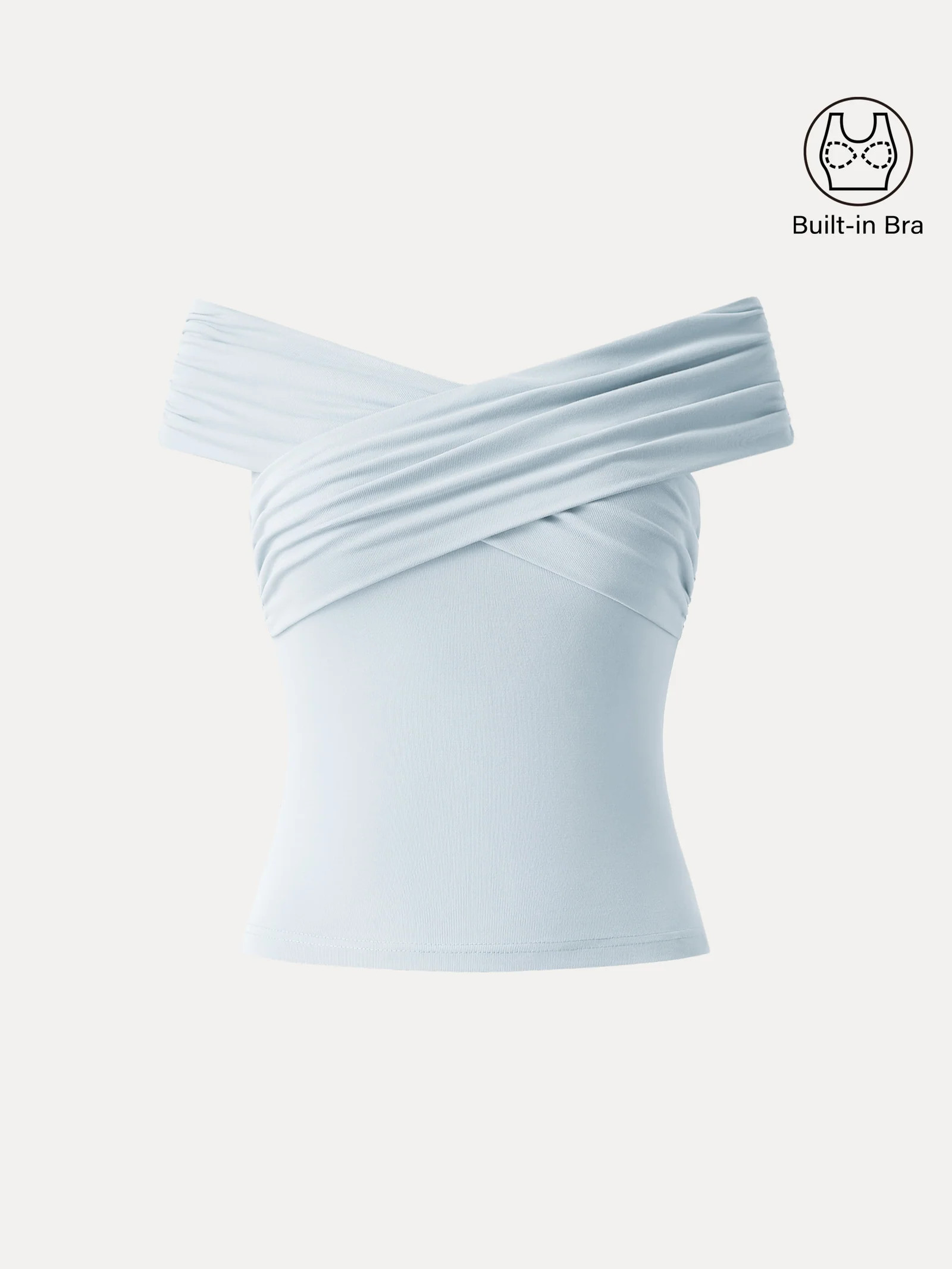 Criss Cross Off Shoulder New Airy Brami Top | OGLmove