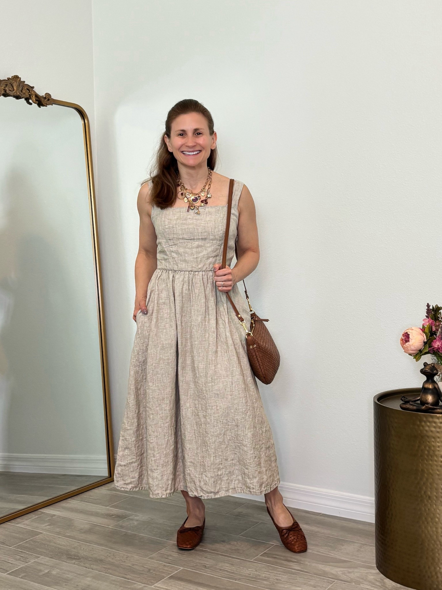 Petite friendly spring to summer linen dress for your capsule wardrobe (comes in a few different colors) @Quince 

#LTKPetite #LTKOver40 #LTKootd