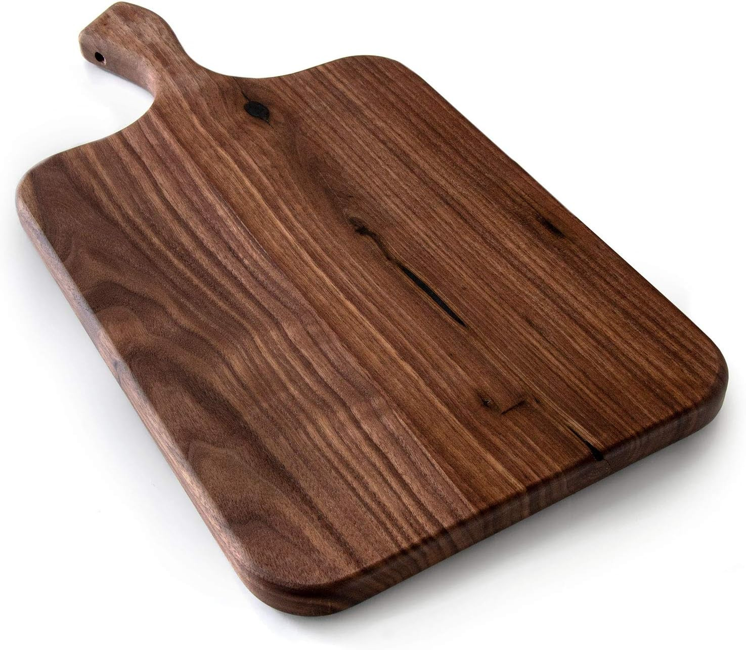 Brazos Home Dark Walnut Wood Cutting Board for Kitchen, Seasoned, Chopping Board, Wood Cheese Board, Charcuterie Platter, Ideal for Serving or Chopping Fruit, Vegetables, Cheese or Meat, 16 x 8, Large | Amazon (US)