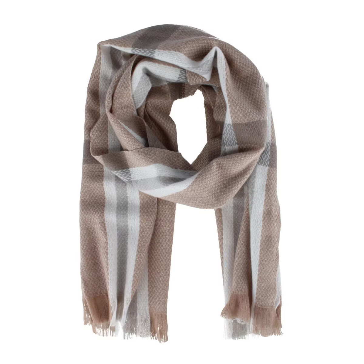 Clear Creek Women's Plaid Winter Scarf with Fringe | Target