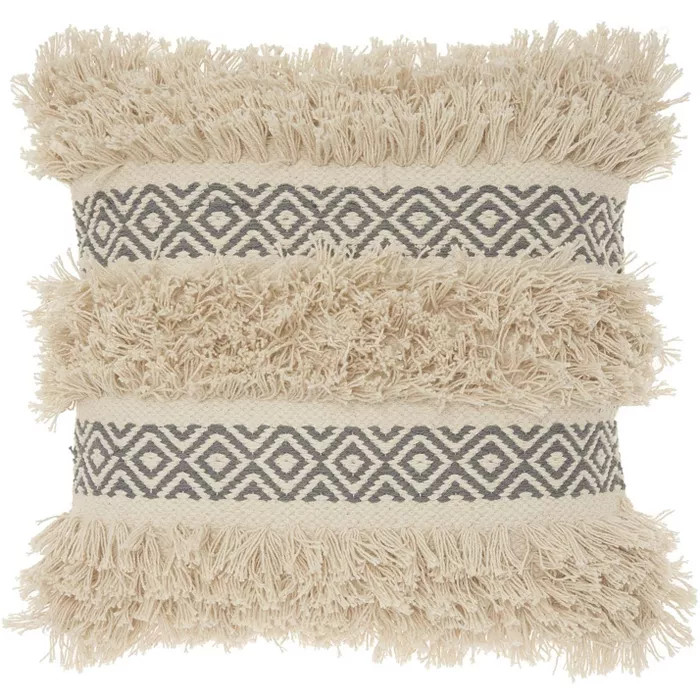Mina Victory Life Styles Diamond Stripe Texture Throw Pillow | Target