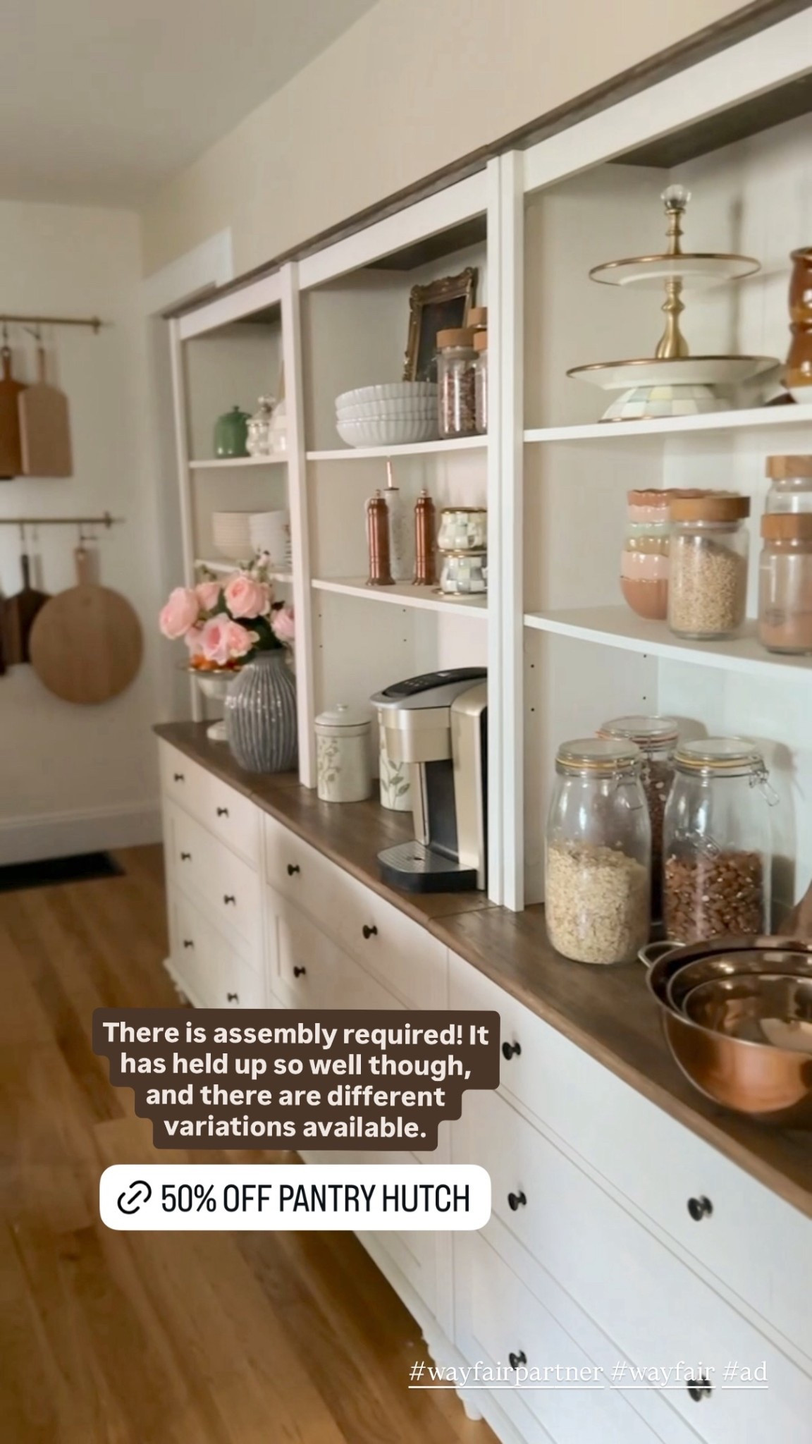 Our pantry hitch os 50% off for @wayfair’s fall sale!