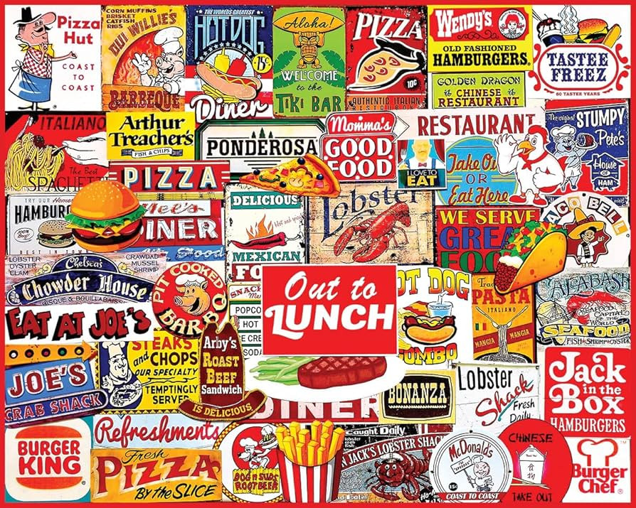 White Mountain Puzzles Out to Lunch, 1000 Pieces Jigsaw Puzzle | Amazon (US)