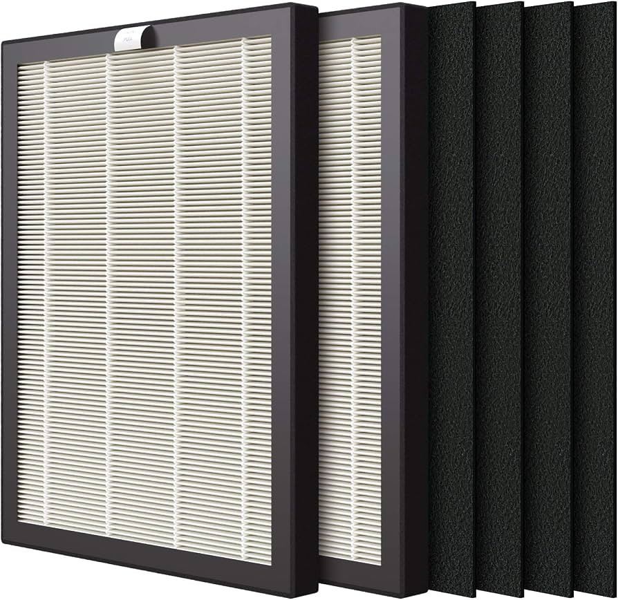 VEVA 9000 Premium HEPA Replacement Filter 2 Pack Including 4 Carbon Pre Filters Compatible with V... | Amazon (US)