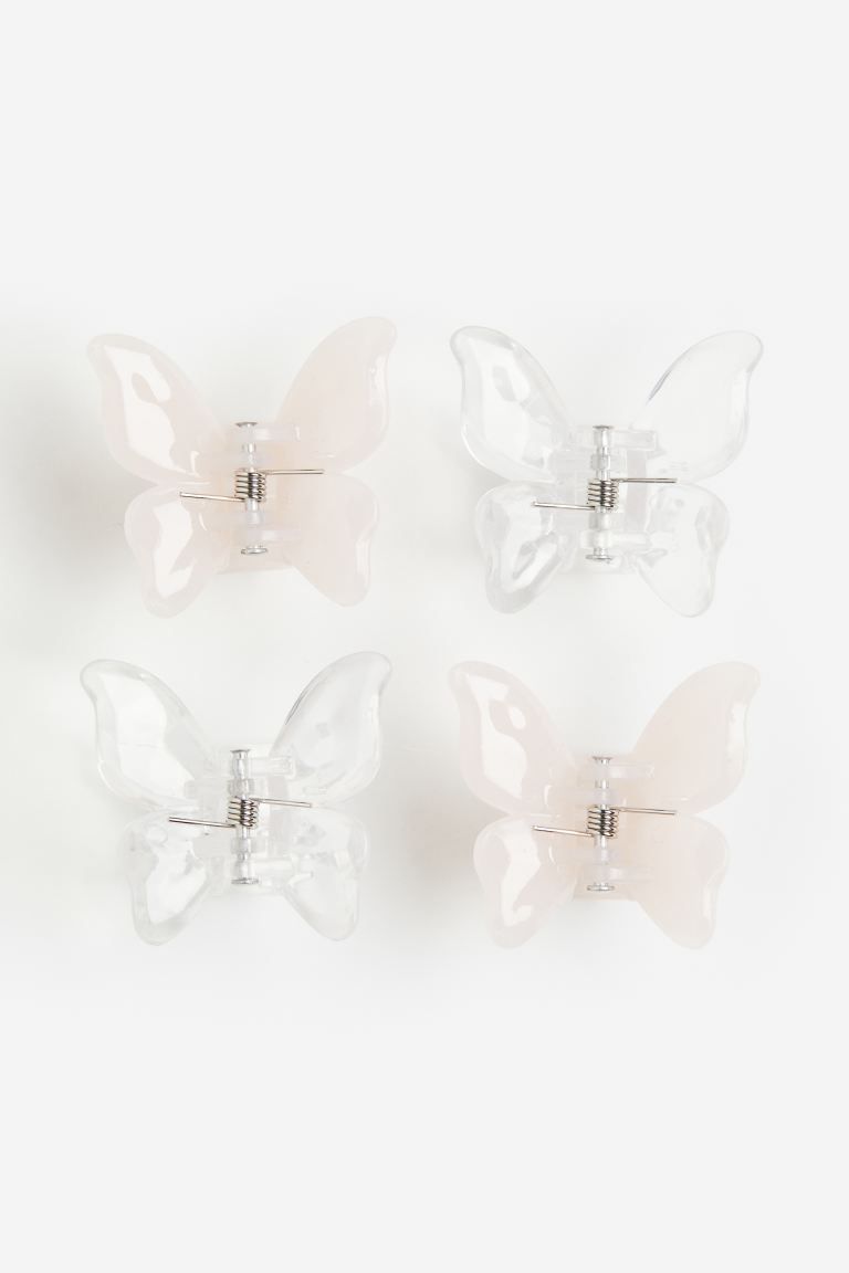 4-pack Butterfly-shaped Hair Claws | H&M (US + CA)