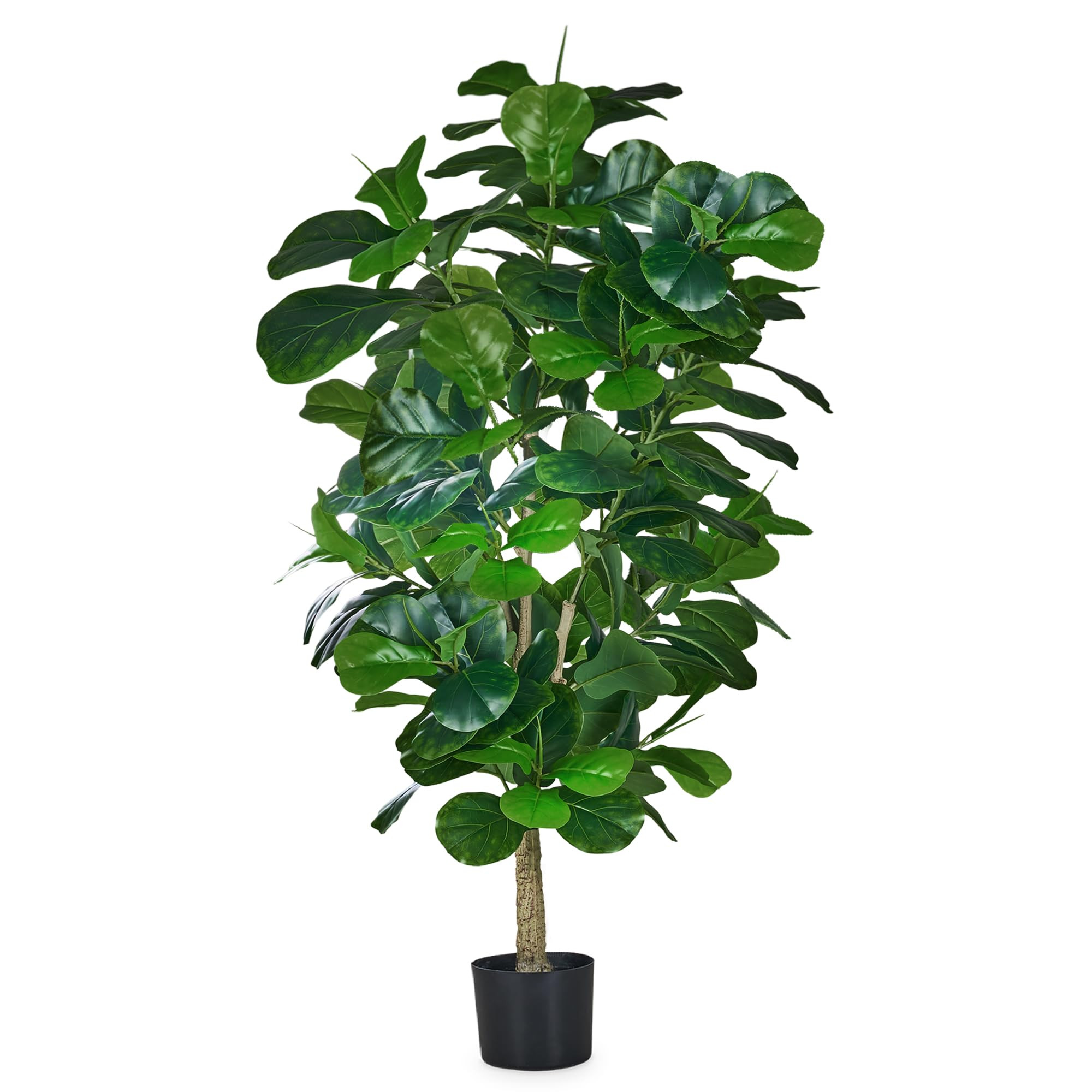 VECELO Artificial Fiddle Leaf Fig Tree 6FT(71in), Tall Fake Floor Plants with 150 Large Realistic... | Amazon (US)