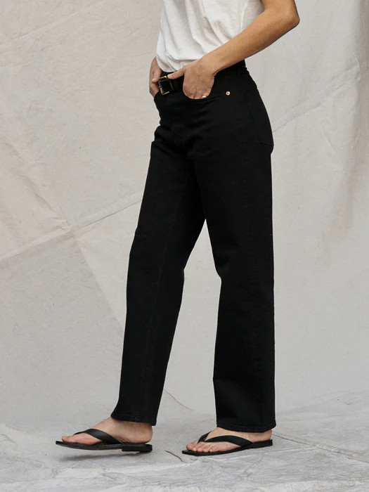 Black Stretch Ridge Twill Rider Pant | Buck Mason