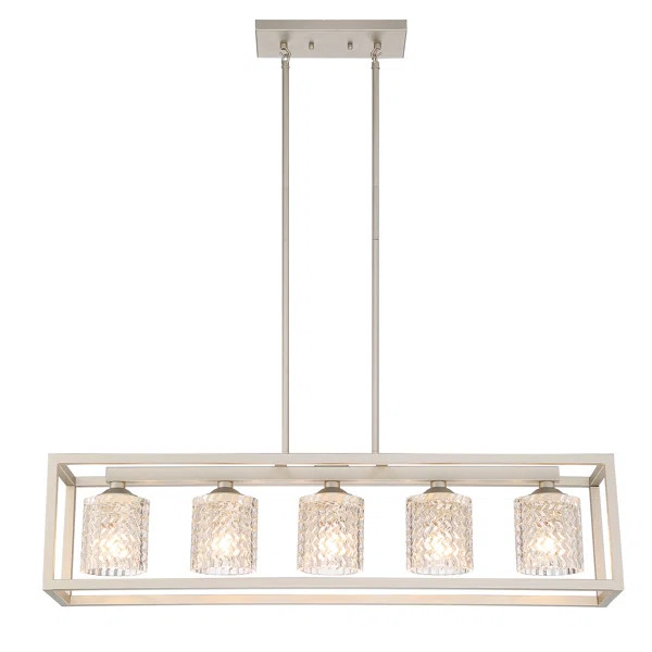 Gerberoy 5 - Light Dimmable Kitchen Island Square / Rectangle Chandelier | Wayfair North America