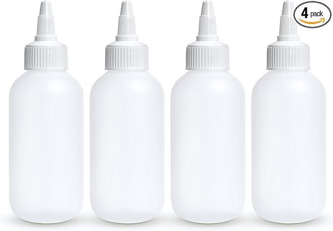 BRIGHTFROM Squeeze Bottles - 4 OZ Empty Plastic Containers for Dressing, Sauces & Condiments | Ke... | Amazon (US)