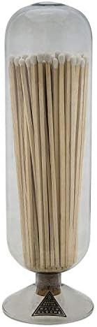 Skeem Design Glass Fireplace Match Cloche Bottle (Smoke, Large) | Amazon (US)