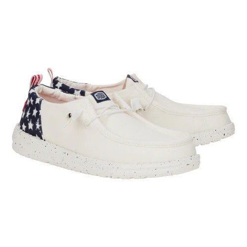Wendy Funk Americana Stars - White/Navy Blazer | HEYDUDE