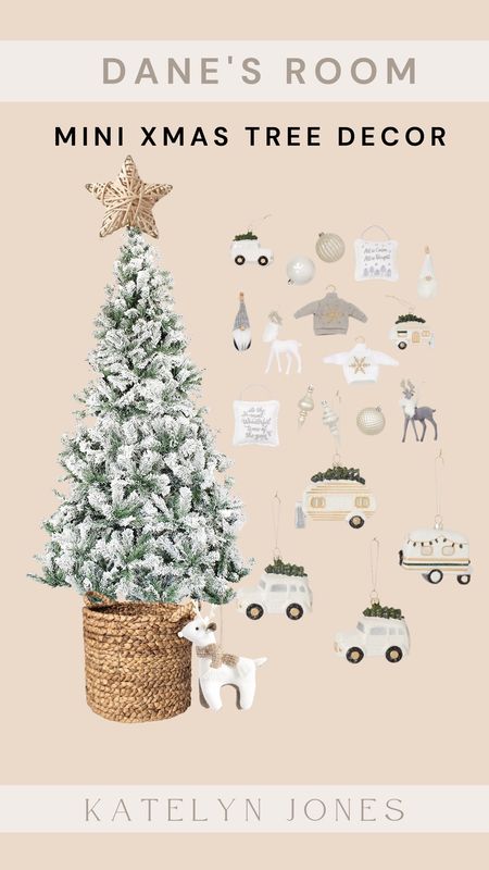 danes room christmas decor / christmas tree decor / mini christmas tree / rattan basket / chris teee holder / kids christmas ornaments / tree star 

#LTKSeasonal #LTKkids #LTKHoliday