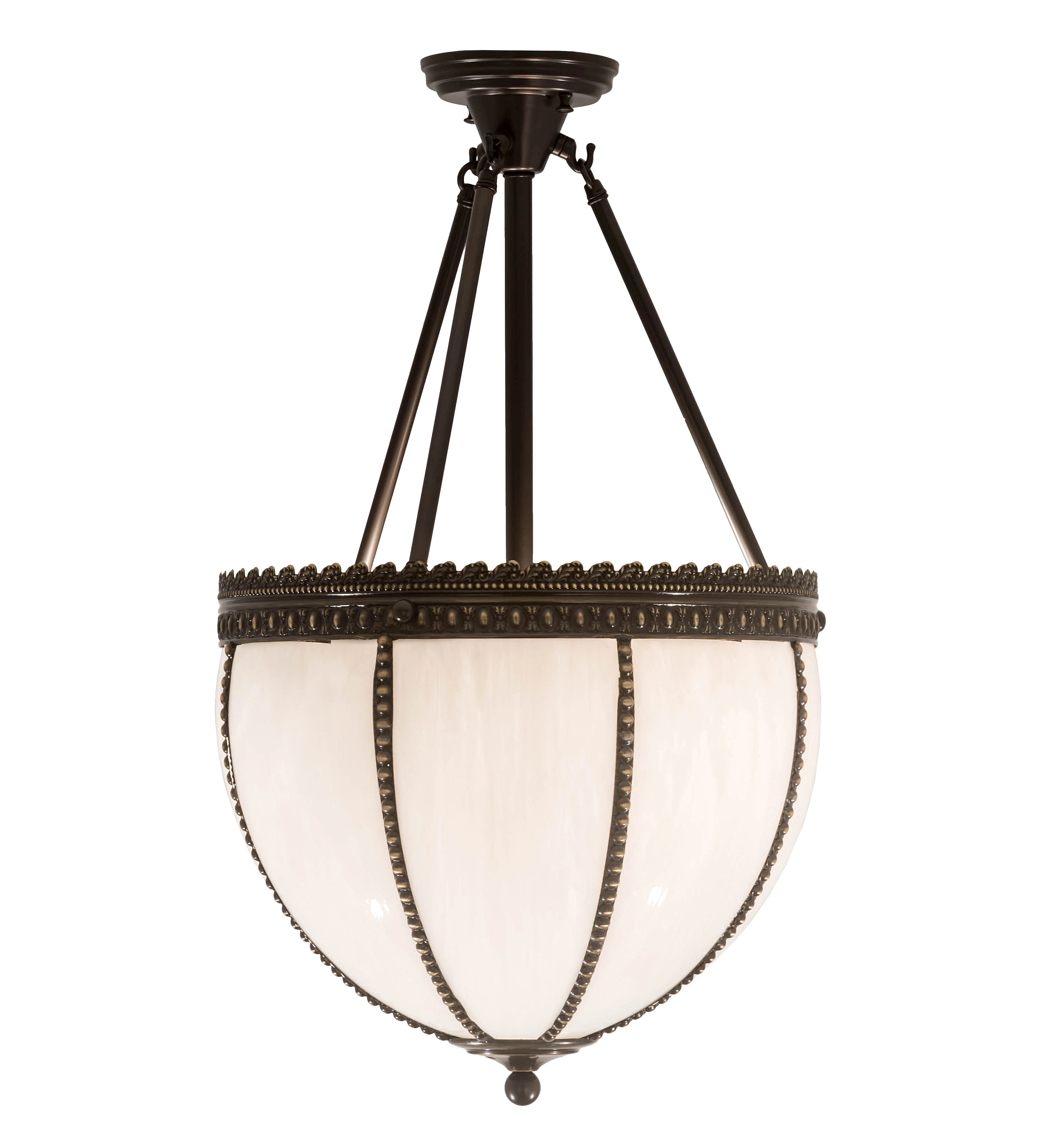 Meyda Lighting 2 - Light 15.5" Unique/Statement Bowl Semi Flush Mount | Wayfair | Wayfair North America