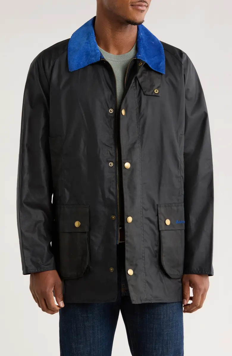 Barbour Reese Beadle Waxed Cotton Raincoat | Nordstromrack | Nordstrom Rack