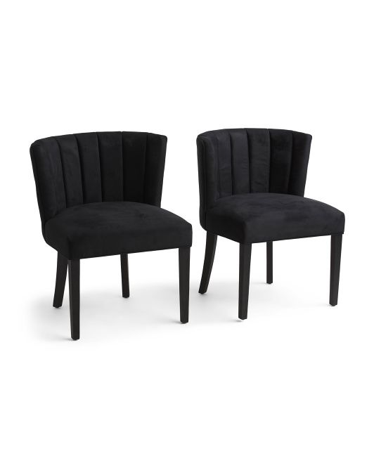 Set Of 2 Amanda Tufted Dining Chairs | TJ Maxx