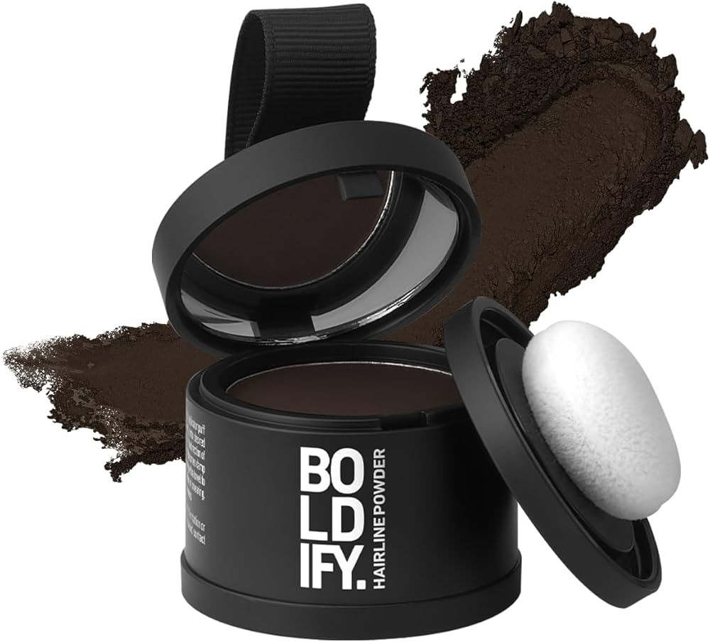 BOLDIFY Hairline Powder - Root Touch Up Hair Color for Gray Coverage - Bald Spot Concealing Hair ... | Amazon (US)