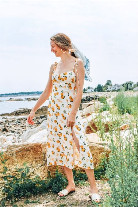 Lemon dress, summer style, easy outfit, sundress, beach day looks, effortless summer 

#LTKunder50 #LTKstyletip #LTKSeasonal