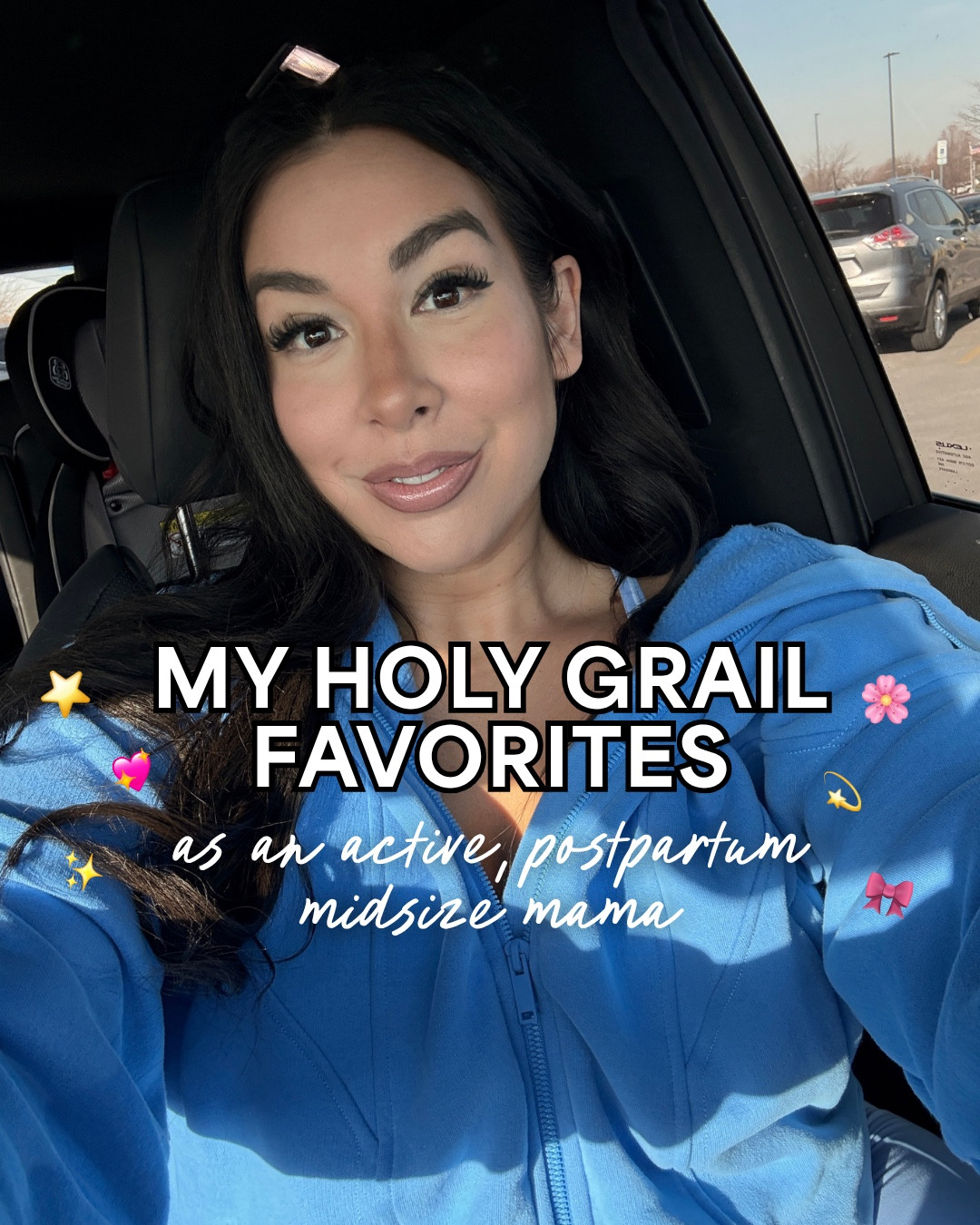 My holy grail favorites!

Lip combo:
Charlotte tilbury lipliner (Color: Iconic Nude)
Charlotte tilbury Hot Shots Lipstick (Color: Kim KW)
Dibs gloss (Color: Italian soda)

Dirty Soda Recipe:
3 parts Diet Coke decaf 
1 part Alani lime slush
Splash of Chobani toasted coconut vanilla creamer 