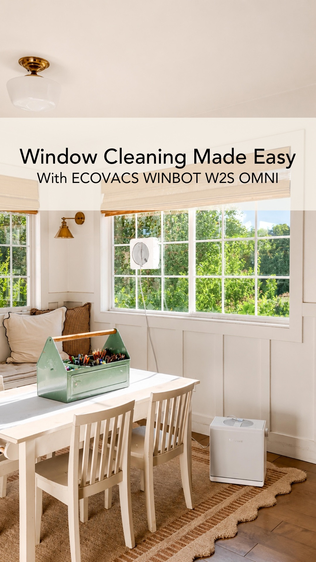 I love having a lot of windows in our home, but cleaning them is something I put off for FAR too long 😂

This is the ECOVACS WINBOT W2S OMNI and it has made cleaning all of our windows so much easier. I just press a button or use the app and let it do its thing while I’m off doing something else. It sprays the glass evenly, gets really close to the edges and corners, and even cleans my higher windows, which was my biggest concern!

I’ve been using it on our windows, bathroom mirrors and even the shower glass and I honestly don’t know why I waited so long to get one.

#LTKdayinmylife #LTKmomlife #LTKselfcare