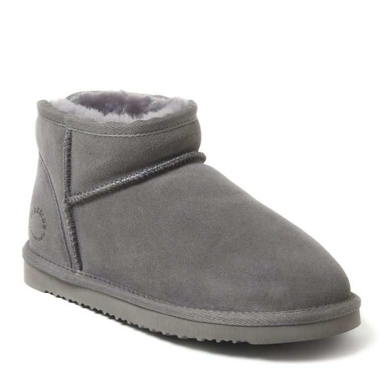 Fireside by Dearfoams Women's Riverland Genuine Shearling Micro Bootie | Walmart (US)