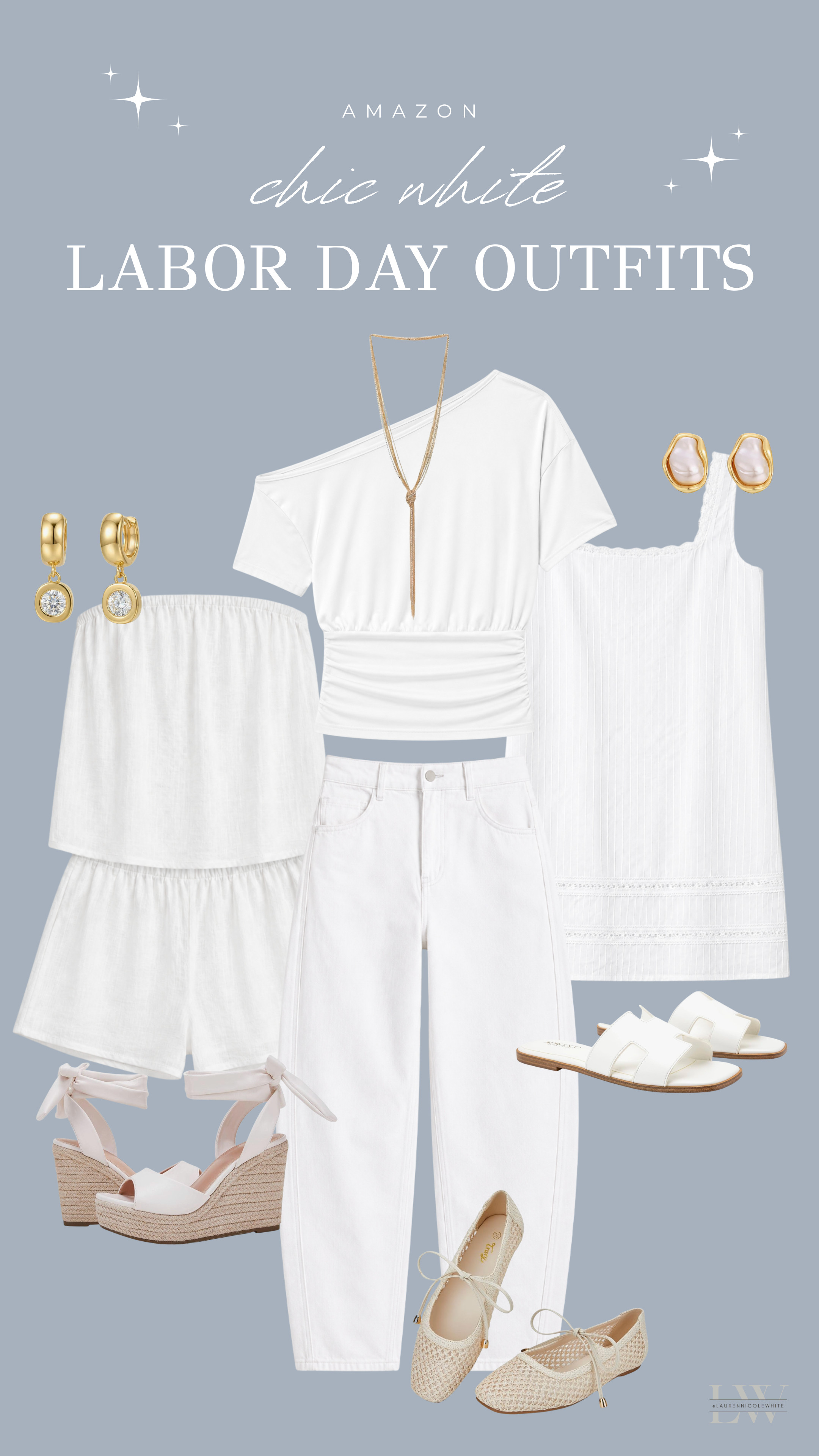 Stylish and chic white outfits for Labor Day! Perfect for a day out. 🌞🌟 

 #LTKCon #LTKootd #LTKSeasonal