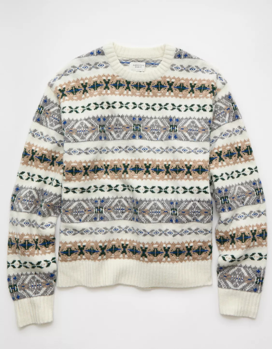 AE Cozy Cabin Fairisle Sweater | American Eagle Outfitters (US & CA)