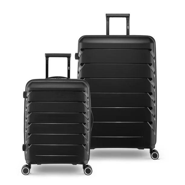 PUR by iFLY 2 Piece Lugagge Set, 22" Carry-on Luggage and 30" Checked Luggage, Black | Walmart (US)