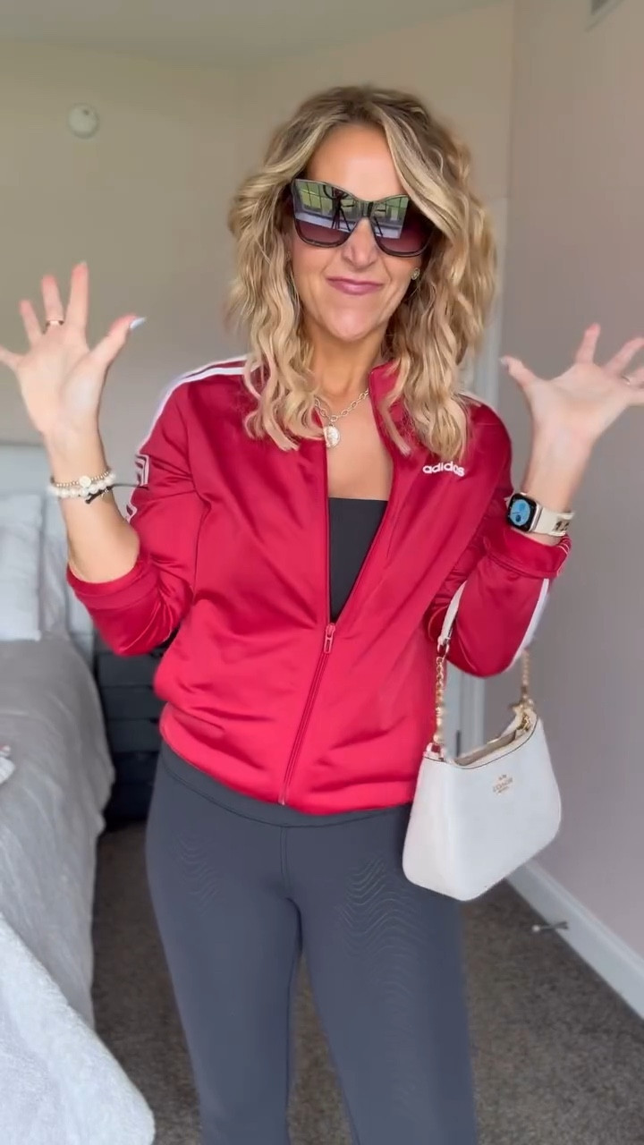 There’s nothing like a day with no dress code, no rules - comfy casual is the best! This is my kind of luxury.
Leggings size 4, tank in a M, and track jacket in a M.




#LTKStyleTip #LTKActive #LTKOver40