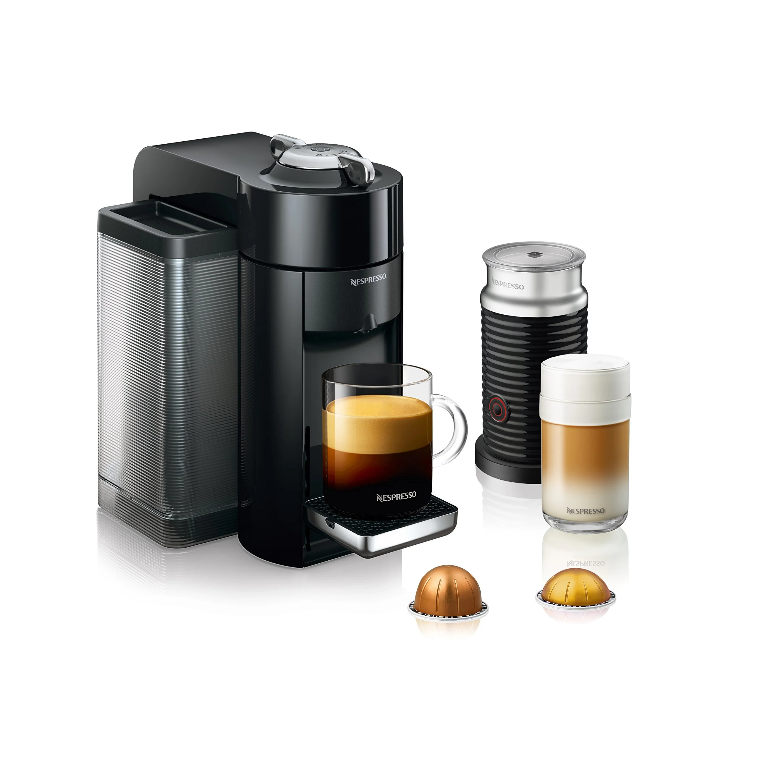 Nespresso Vertuo Coffee and Espresso Machine by De'Longhi with Aeroccino, Black | Walmart (US)