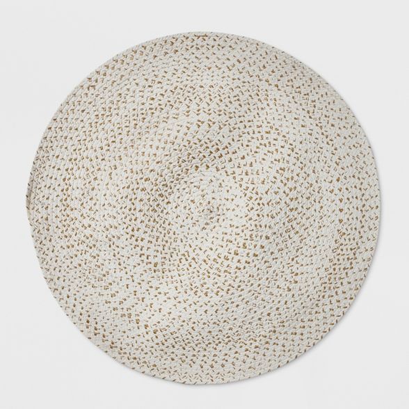 3' Braided Round Rug White - Pillowfort™ | Target