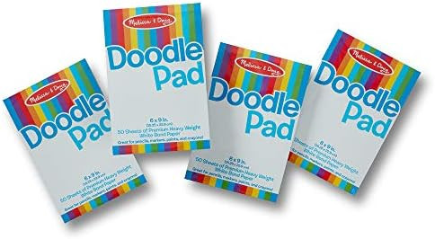 Melissa & Doug Drawing Paper Pad (6 x 9 inches) - 50 Sheets, 4-Pack | Amazon (US)