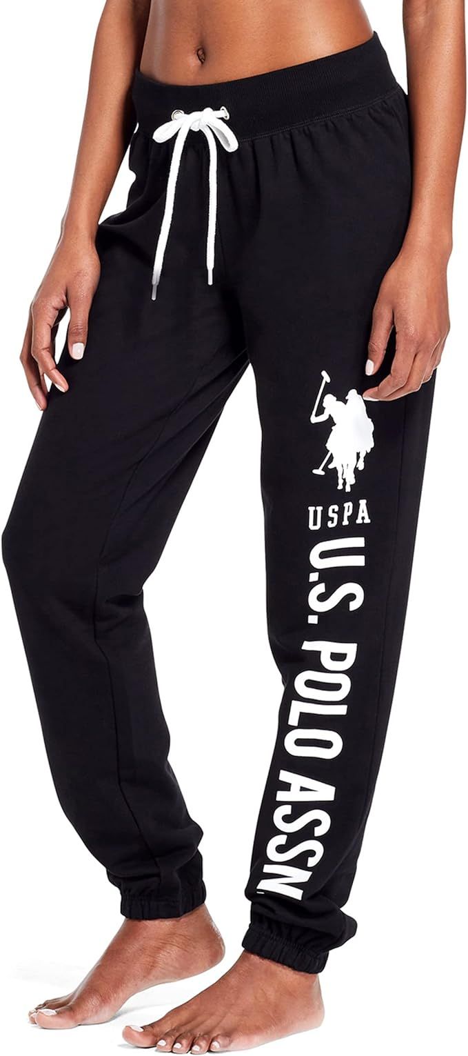 U.S. Polo Assn. Essentials Womens Sweatpants - Womens French Terry Jogger Sweats | Amazon (US)