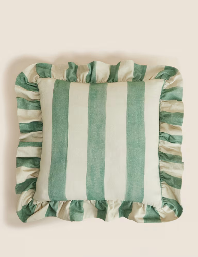 Pure Cotton Striped Cushion | Marks & Spencer (UK)