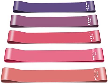 Shishae Resistance Band for Women and Men Workout Bands Elastic Bands for Exercise with 5 Different  | Amazon (US)