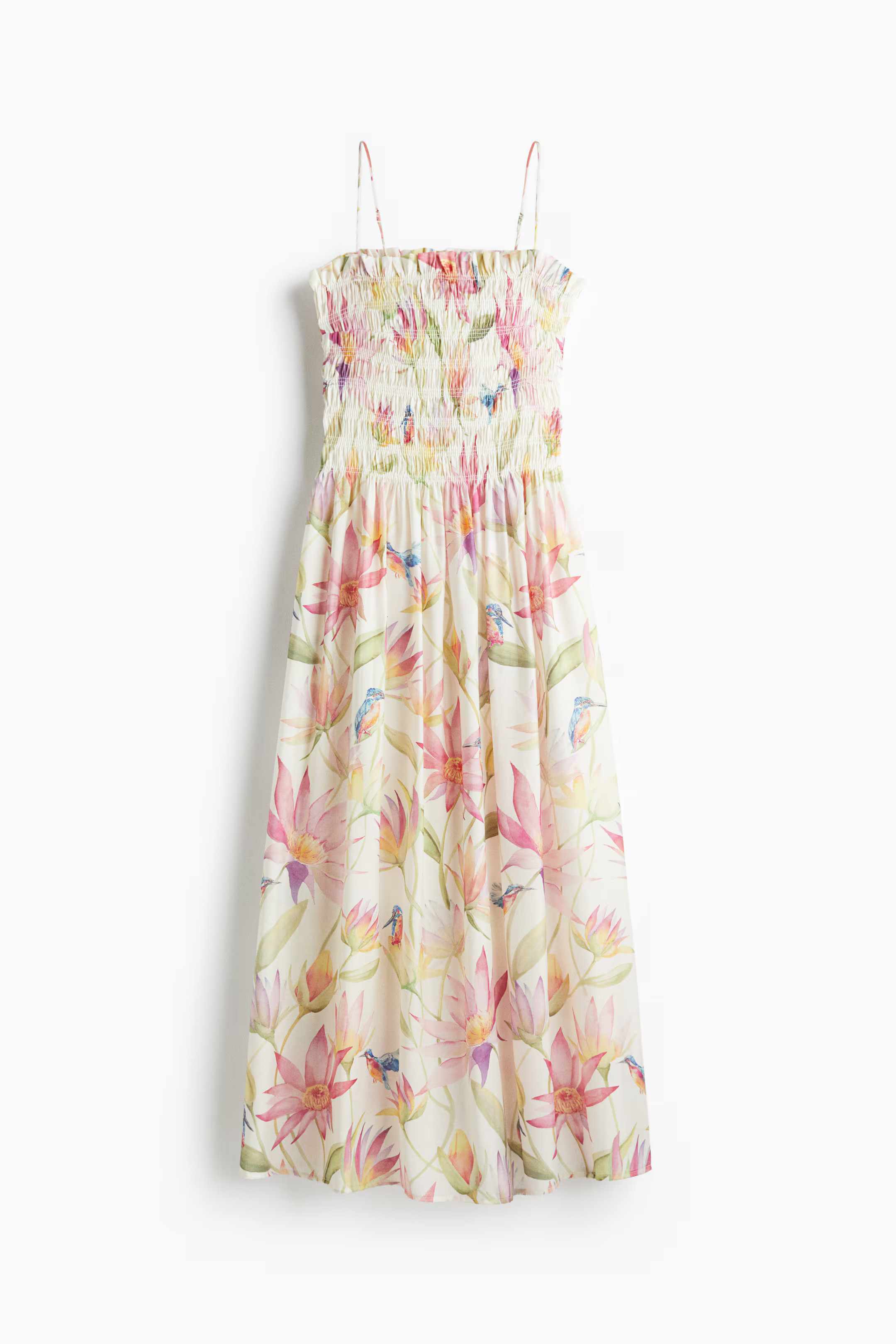 Smocked-Bodice Strappy Dress | H&M (US + CA)