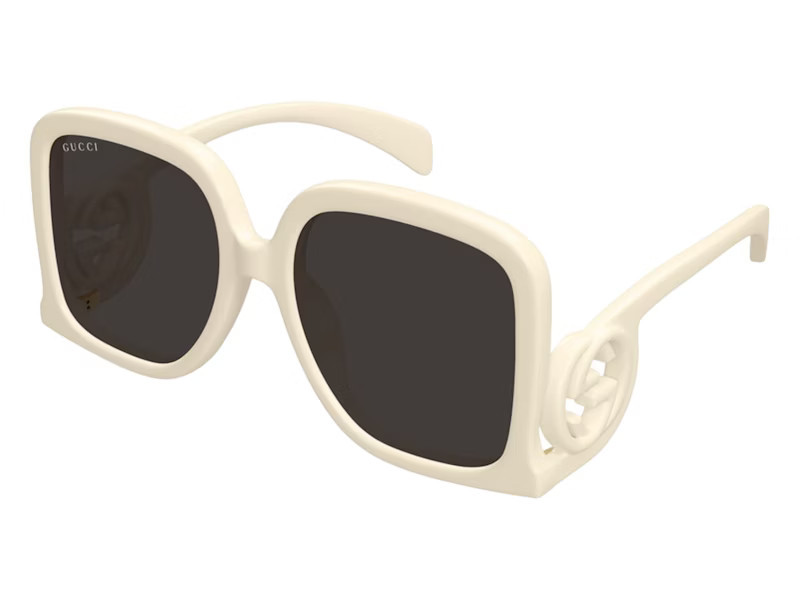 Gucci Square Sunglasses in Ivory White Grey (Gg1326S/009/58) | StockX